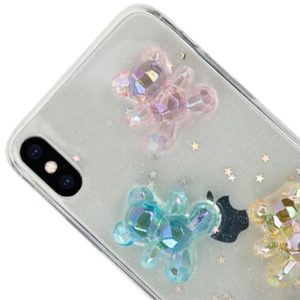 Crystal Teddy Bear 3D Case Iphone XS MAX