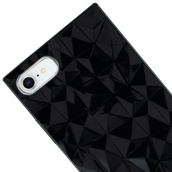 Square Box Triangle Tpu Skin Black Case  Iphone 7/8 SE 2020