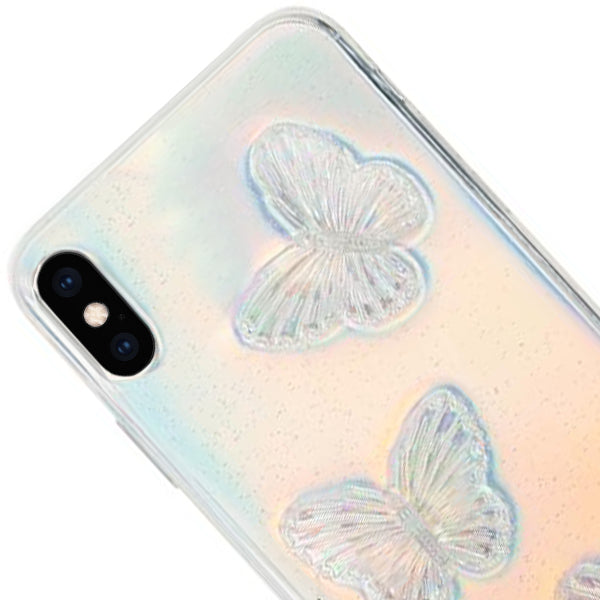 Butterflies Silver 3D Case iphone XS MAX