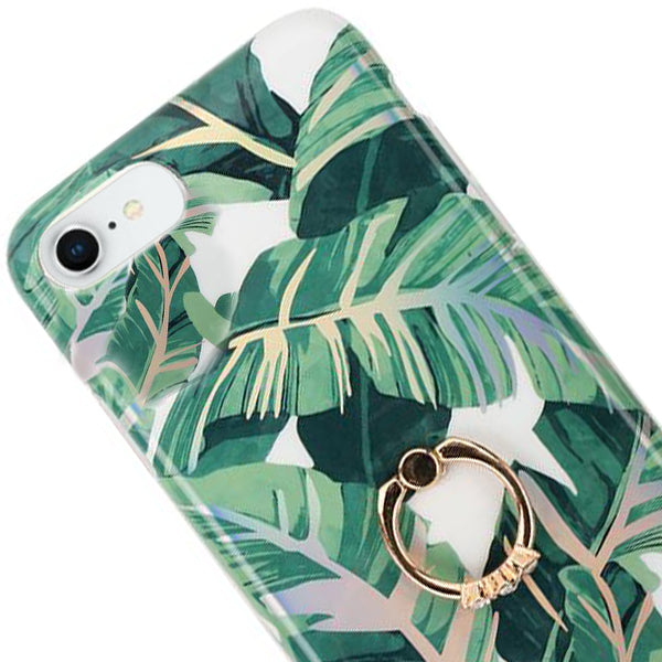 Green Leaves Ring Case Iphone 7/8 SE 2020