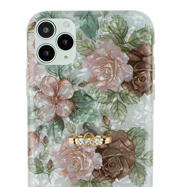 Flowers Pink Green Ring Skin Iphone 13 Pro Max
