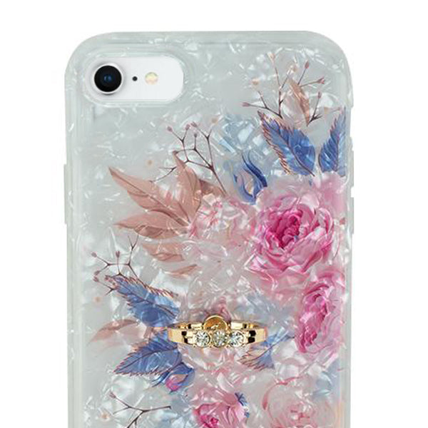 Flowers Pink Blue Ring Skin Iphone 7/8 SE 2020