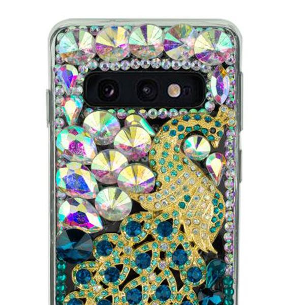 Handmade Peacock Bling Case Samsung S10E