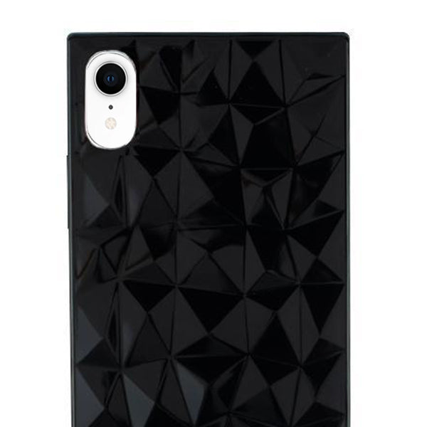 Square Box Triangle Tpu Skin Black Case Iphone XR