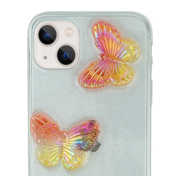 Butterflies 3D Rose Case IPhone 13