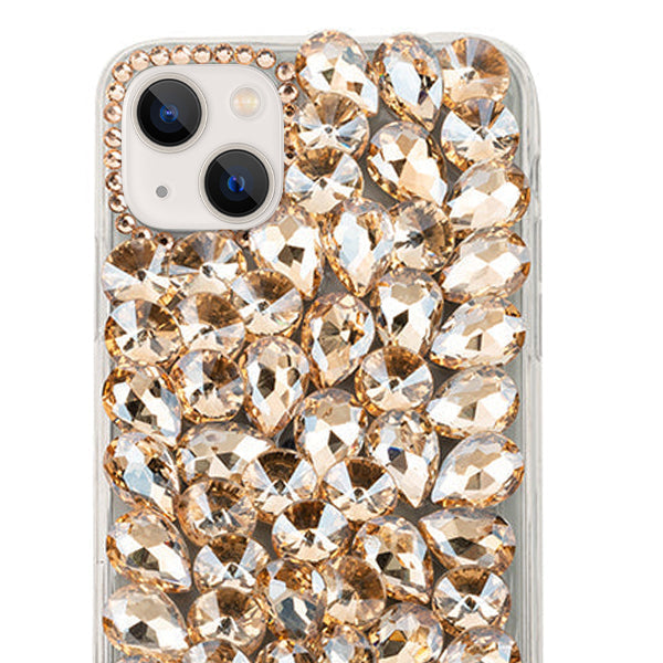 Handmade Bling Gold Case IPhone 13 Mini