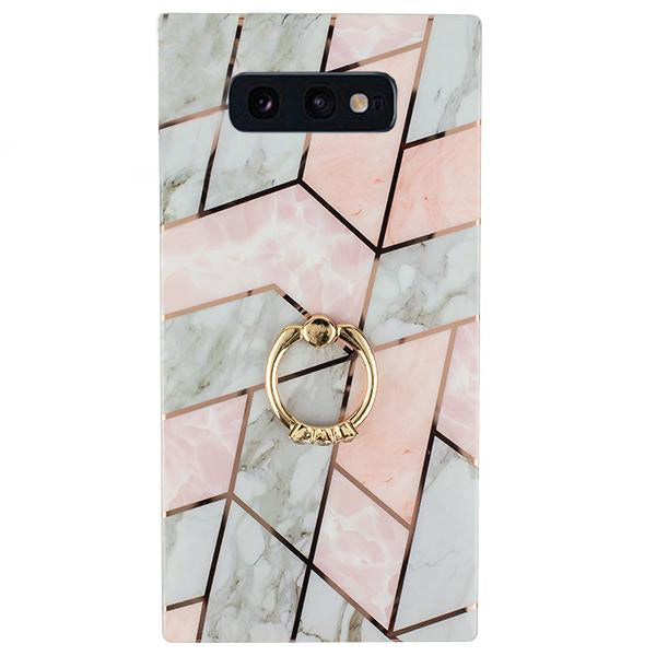Marble Pink White Samsung S10 Plus