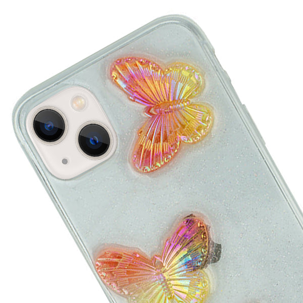 Butterflies 3D Rose Case IPhone 13 Mini