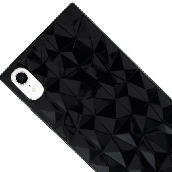 Square Box Triangle Tpu Skin Black Case Iphone XR