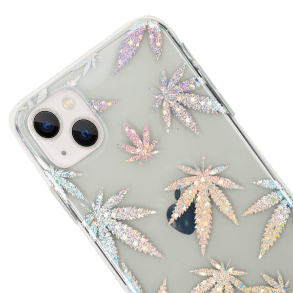 Weed Leaf Silver Case IPhone 13 Mini