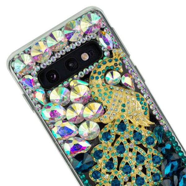 Handmade Peacock Bling Case Samsung S10E