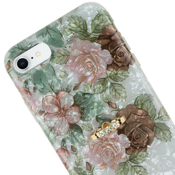 Flowers Pink Green Ring Skin Iphone 7/8 SE 2020