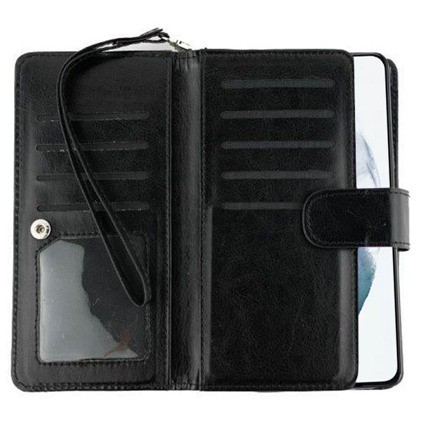 Detachable Black Wallet Samsung S22