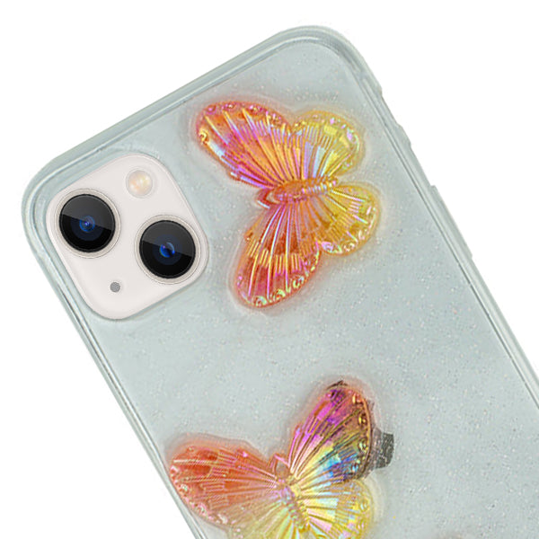 Butterflies 3D Rose Case IPhone 13