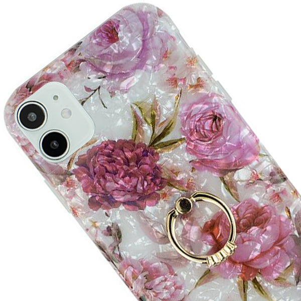 Flowers Pink Swirl Ring Skin Iphone 11