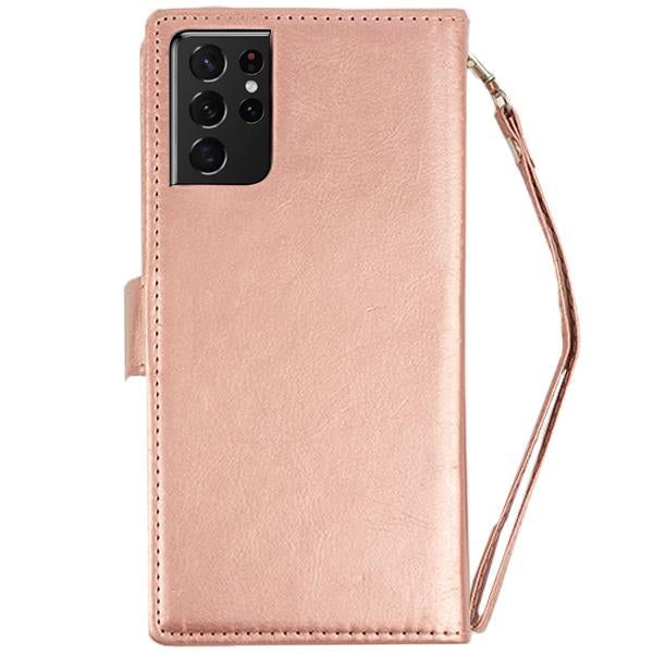 Detachable Wallet Rose Gold Samsung S21 Ultra