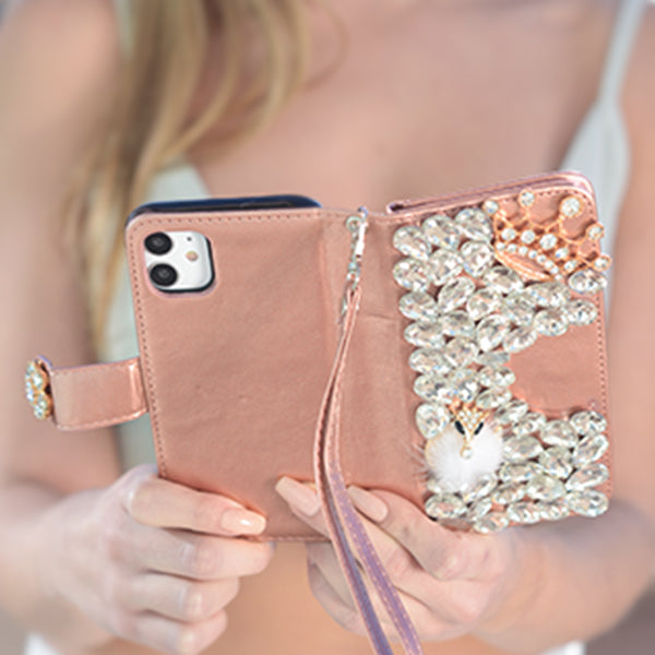 Handmade Detachable Bling Fox Rose Gold Samsung S22