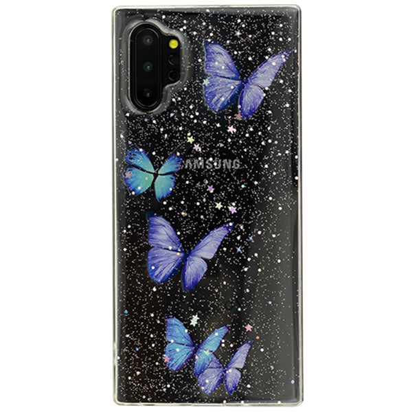 Butterflies Purple Case Note 10 Plus