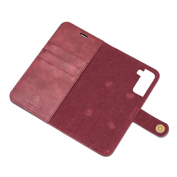 Detachable Ming Burgundy Wallet Samsung S22 Plus