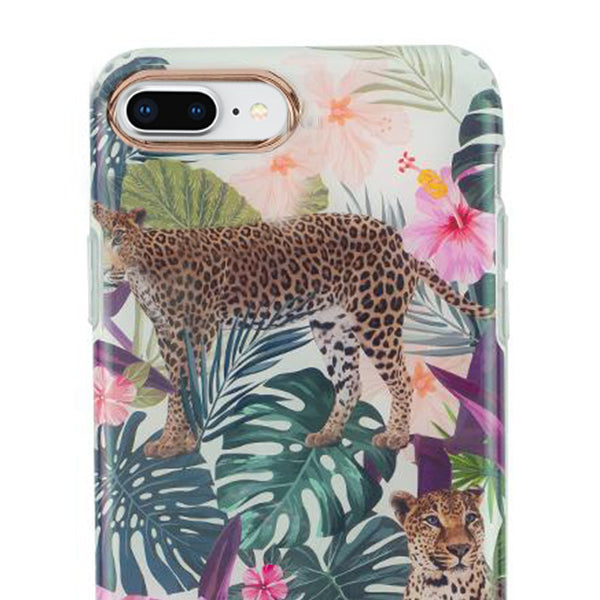 Safari Leopard Rose Gold Trim Case Iphone 7/8 Plus