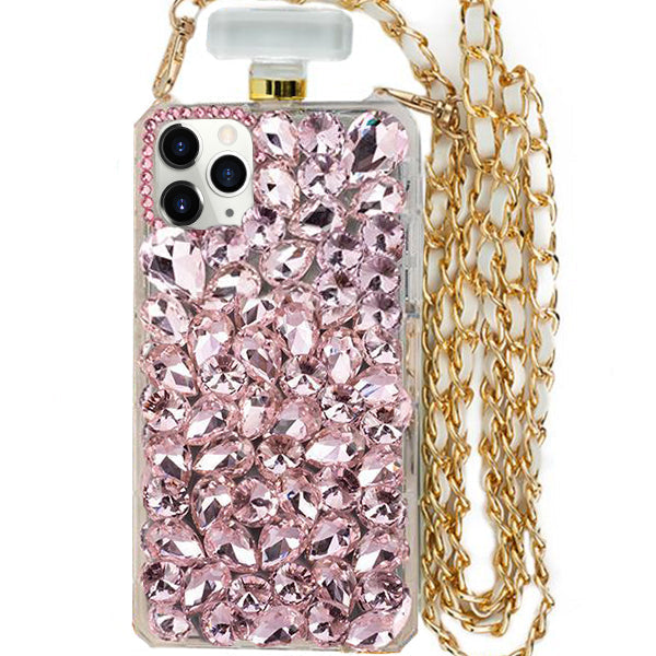Handmade Bling Pink Bottle Case IPhone 13 Pro Max