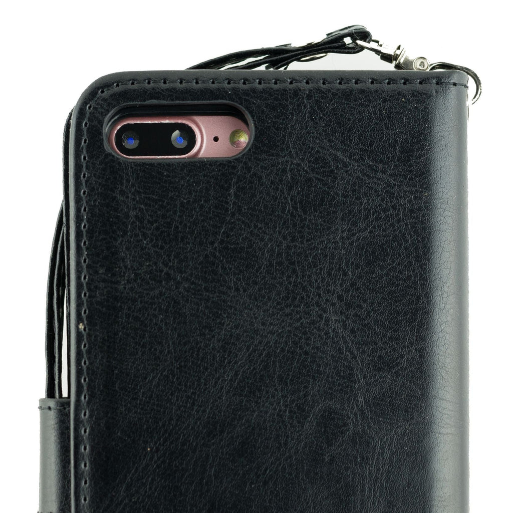 Bling Detachable Black Wallet Case Iphone 7/8 Plus - Bling Cases.com