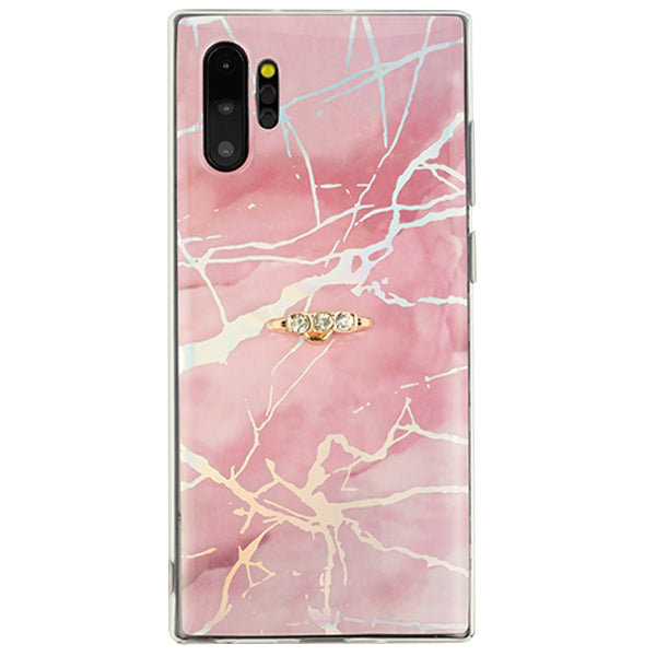 Marble Pink Ring Case Samsung Note 10 Plus