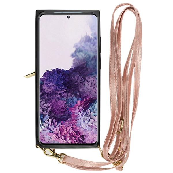 Crossbody Card Case Wallet Rose Gold Samsung S20 Ultra