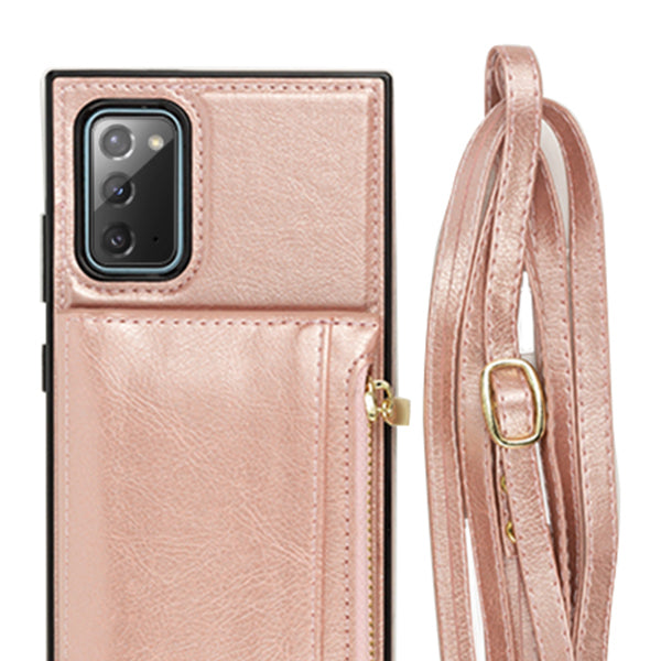 Crossbody Pouch Rose Gold Case Samsung Note 20