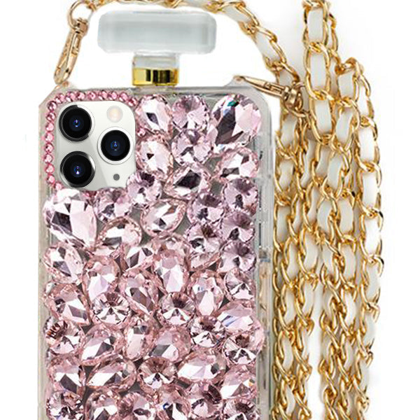 Handmade Bling Pink Bottle Case IPhone 13 Pro Max