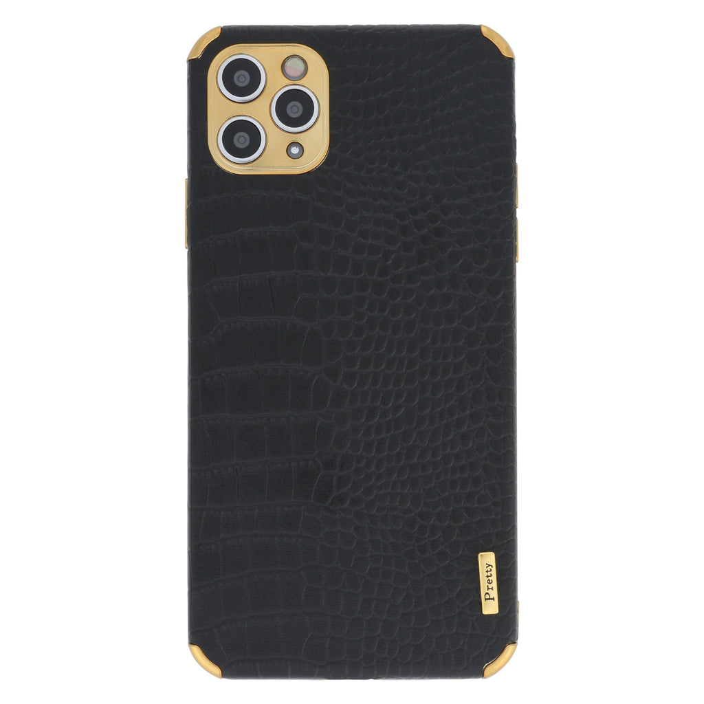 Reptile Style Black Gold Trim Case Iphone 13 Pro Max