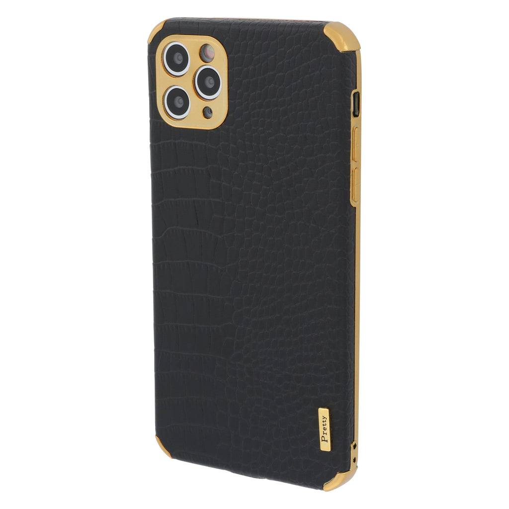 Reptile Style Black Gold Trim Case Iphone 13 Pro Max