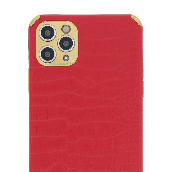 Reptile Style Red Gold Trim Case Iphone 13 Pro Max