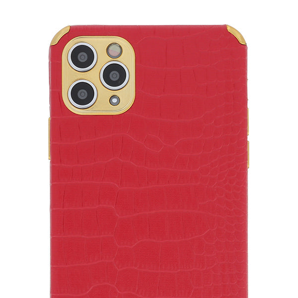 Reptile Style Red Gold Trim Case Iphone 11 Pro