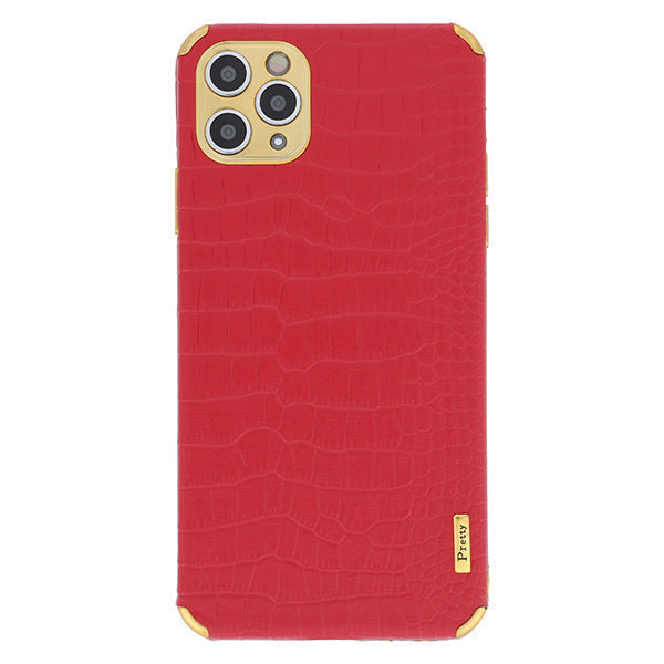 Reptile Style Red Gold Trim Case Iphone 13 Pro Max