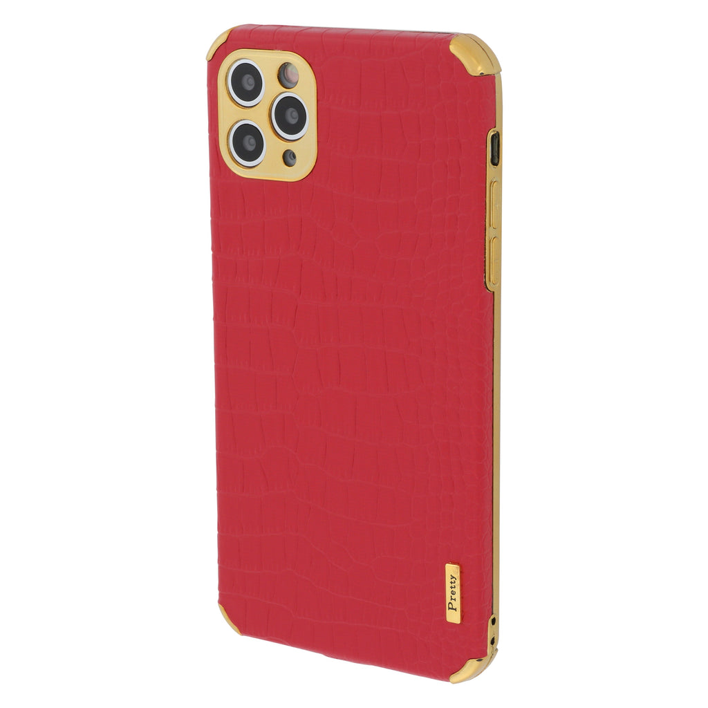 Reptile Style Red Gold Trim Case Iphone 11 Pro