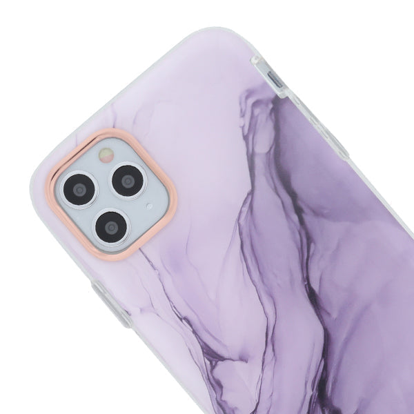 Marble Thin Hard Case Purple Iphone 13 Pro Max