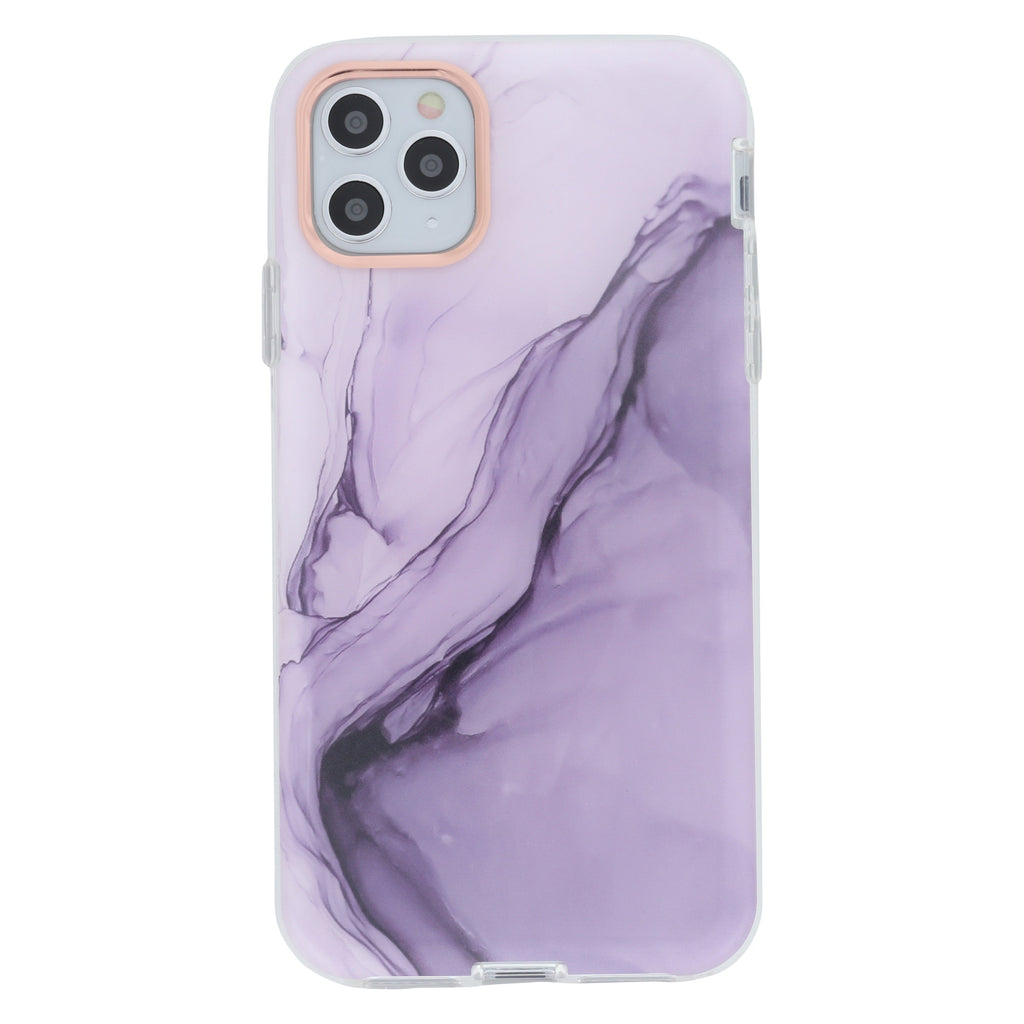 Marble Thin Hard Case Purple Iphone 13 Pro Max