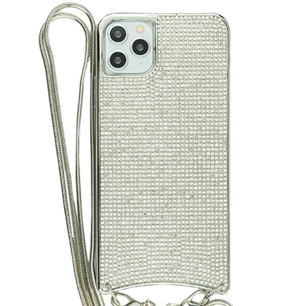 Bling Tpu Crossbody Silver Case  Iphone 12 Pro Max