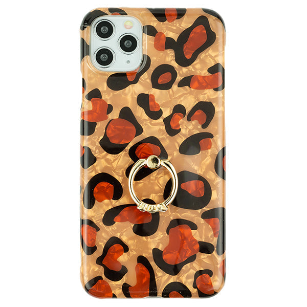 Leopard Brown Ring Tpu Skin Iphone 13 Pro Max