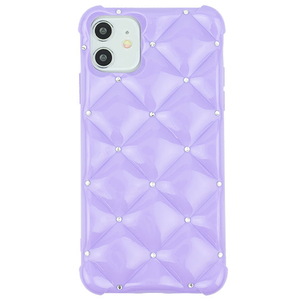 Plush Tpu Bling Skin Purple Iphone 12 Mini