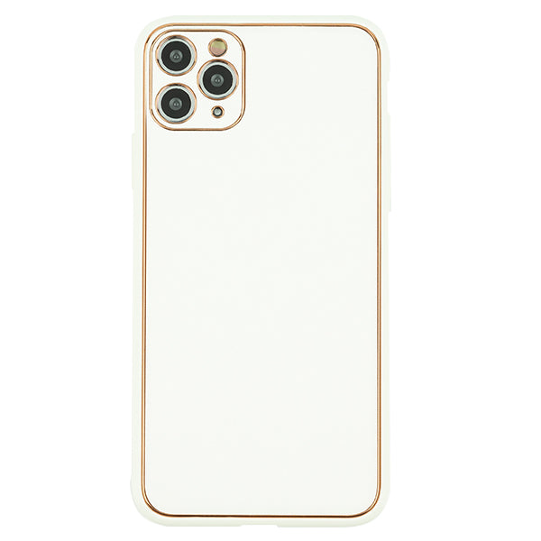 Leather Style White Gold Case Iphone 13 Pro Max