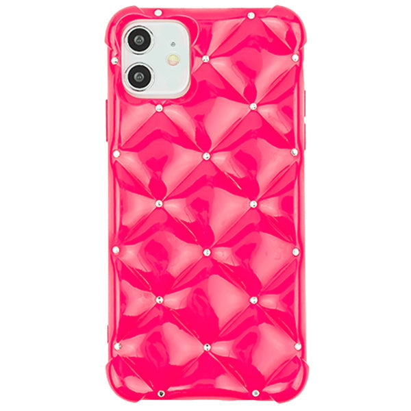 Plush Tpu Bling Skin Hot Pink Iphone 12 Mini
