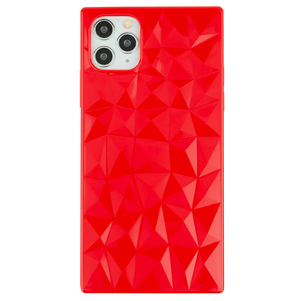 Square Box Triangle Tpu Skin Red Case Iphone 11 Pro Max
