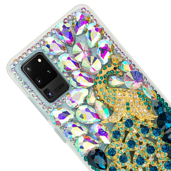 Handmade Peacock Bling Case Samsung S20 Ultra