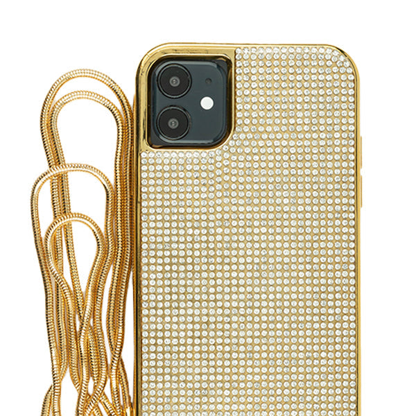 Bling Tpu Crossbody Gold Silver Case  Iphone 12 Mini