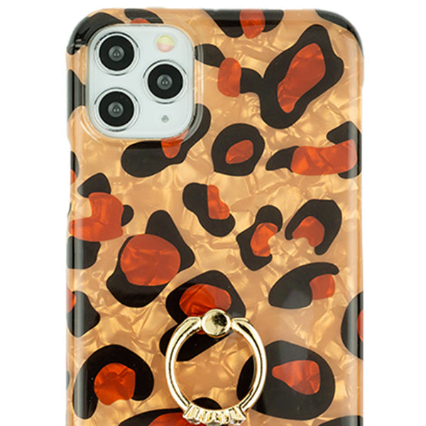 Leopard Brown Ring Tpu Skin Iphone 11 Pro