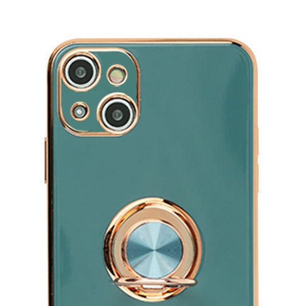 Free Air Ring Dark Green Chrome Case Iphone 13