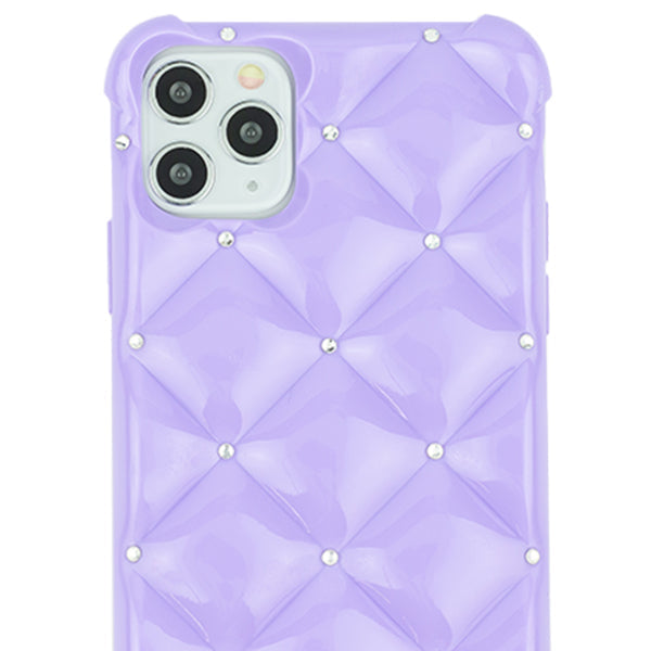 Plush Tpu Bling Skin Purple Iphone 13 Pro