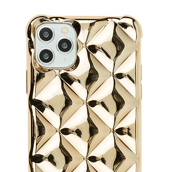 Plush Chrome Tpu Skin Case  Gold  Iphone 11 Pro Max